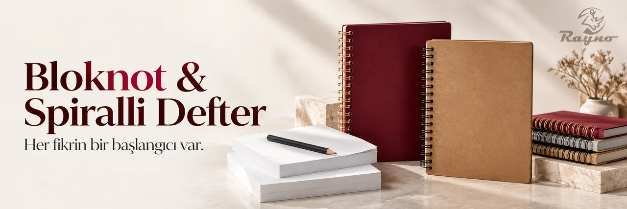 Bloknot & Spiralli Defter: Her fikrin bir başlangıcı var.
