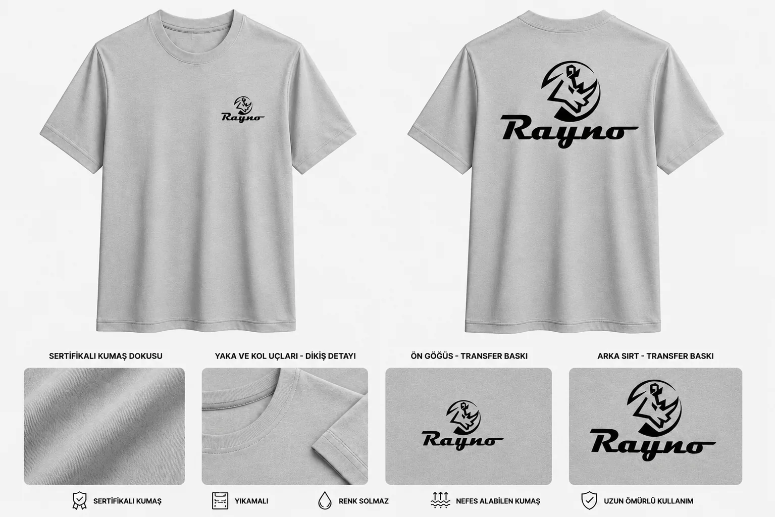 Düz Yaka Tshirt - RM-İK-TDY-285