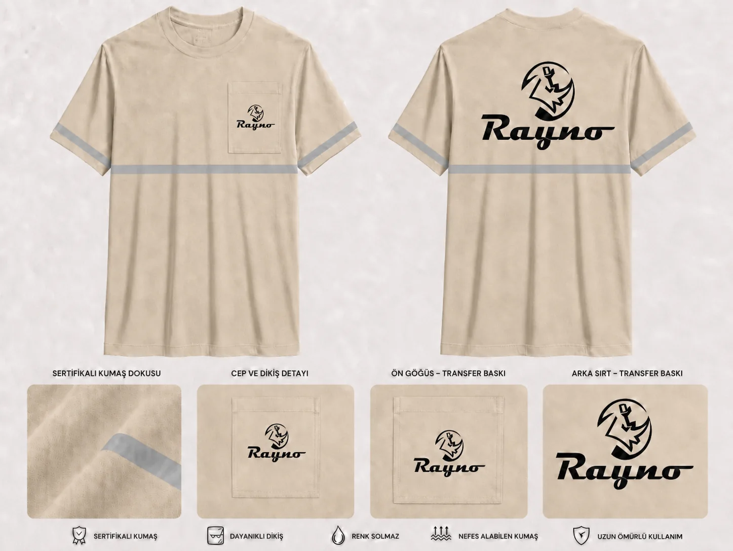 Düz Yaka Tshirt - RM-İK-TDY-292