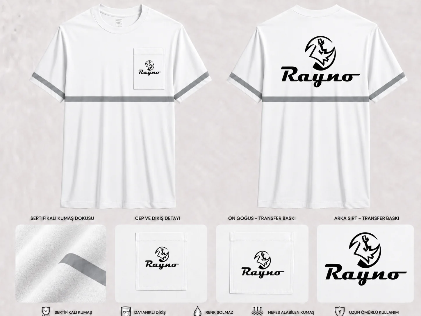 Düz Yaka Tshirt - RM-İK-TDY-293