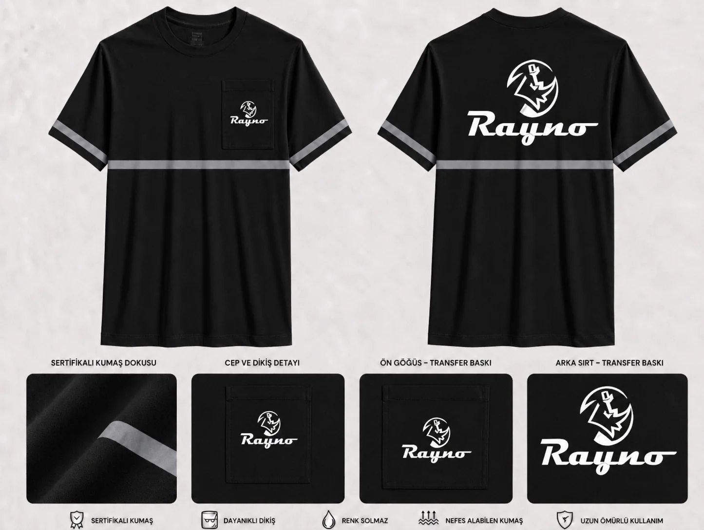 Düz Yaka Tshirt - RM-İK-TDY-294