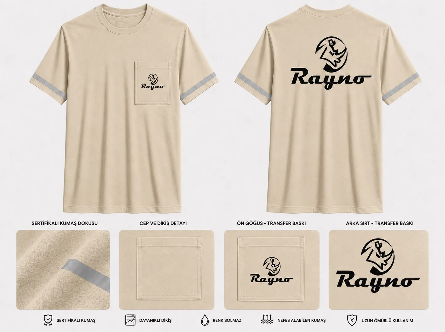 Düz Yaka Tshirt - RM-İK-TDY-298