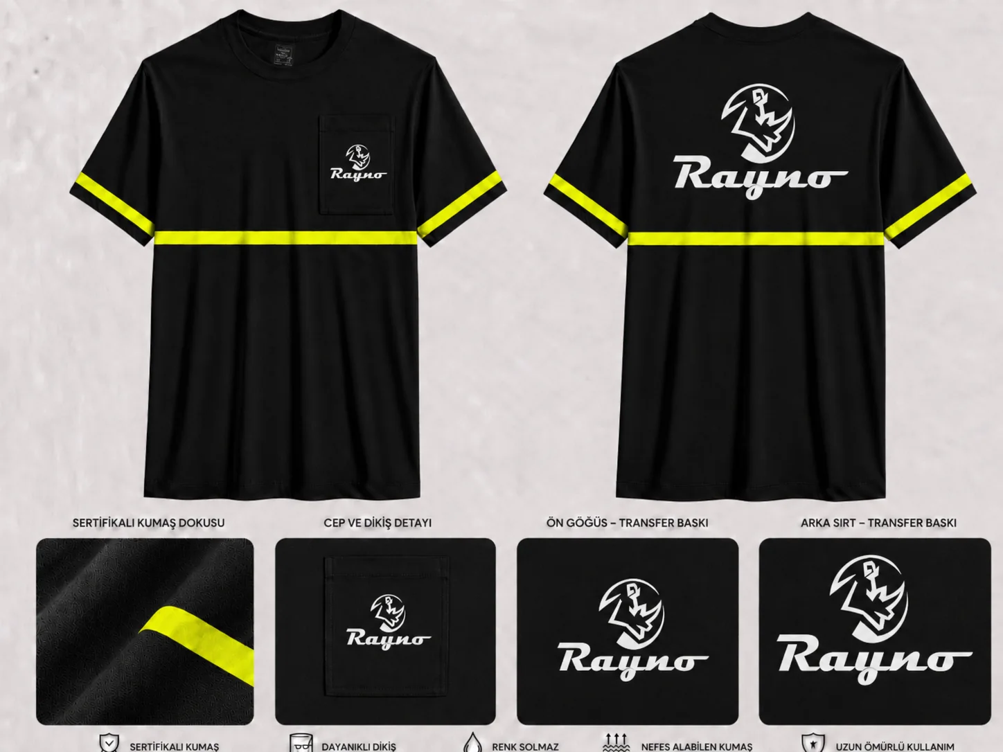 Düz Yaka Tshirt - RM-İK-TDY-300