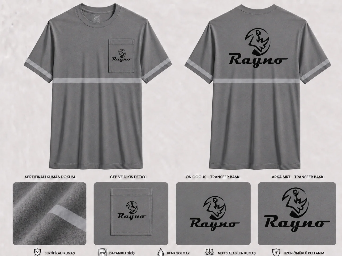 Düz Yaka Tshirt - RM-İK-TDY-303