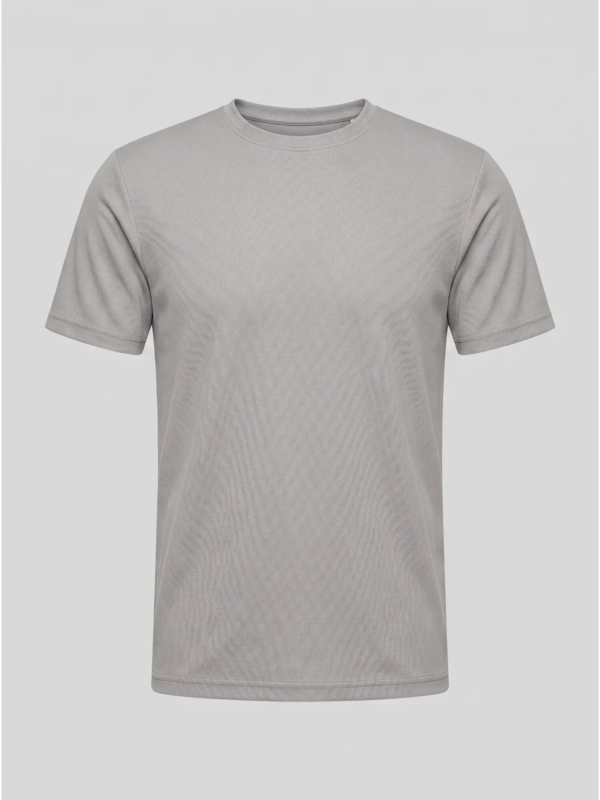Bisiklet Yaka Tişört - Gri · RM-İK-TDY-309