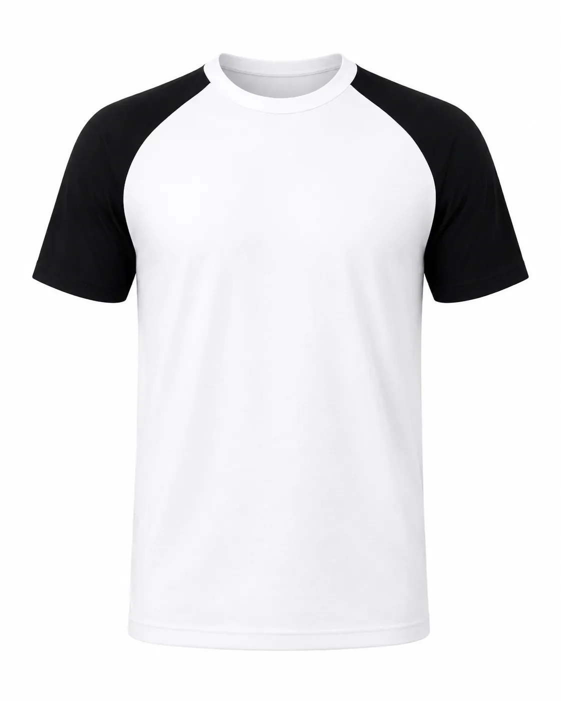 Beyaz Siyah Raglan Kollu Bisiklet Yaka Tişört - Beyaz · RM-İK-TDY-324