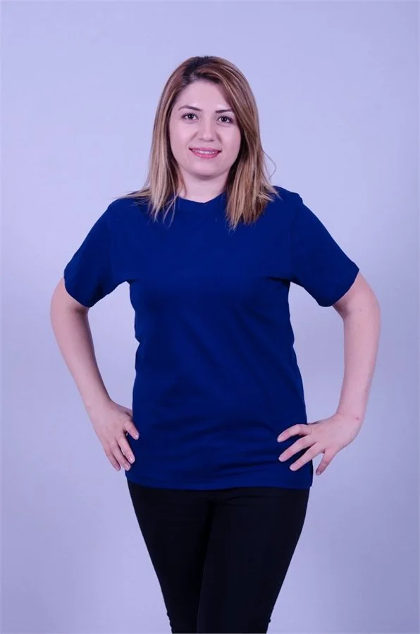 Koyu Lacivert Kadın Tişört · RM-İK-TDY-404