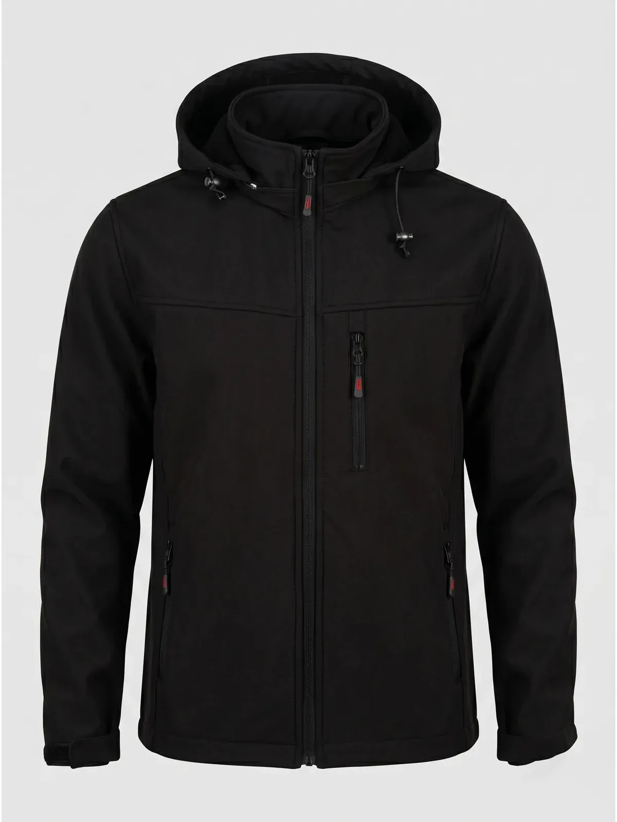 Kapüşonlu Softshell Mont - Siyah · RM-İK-MC-12