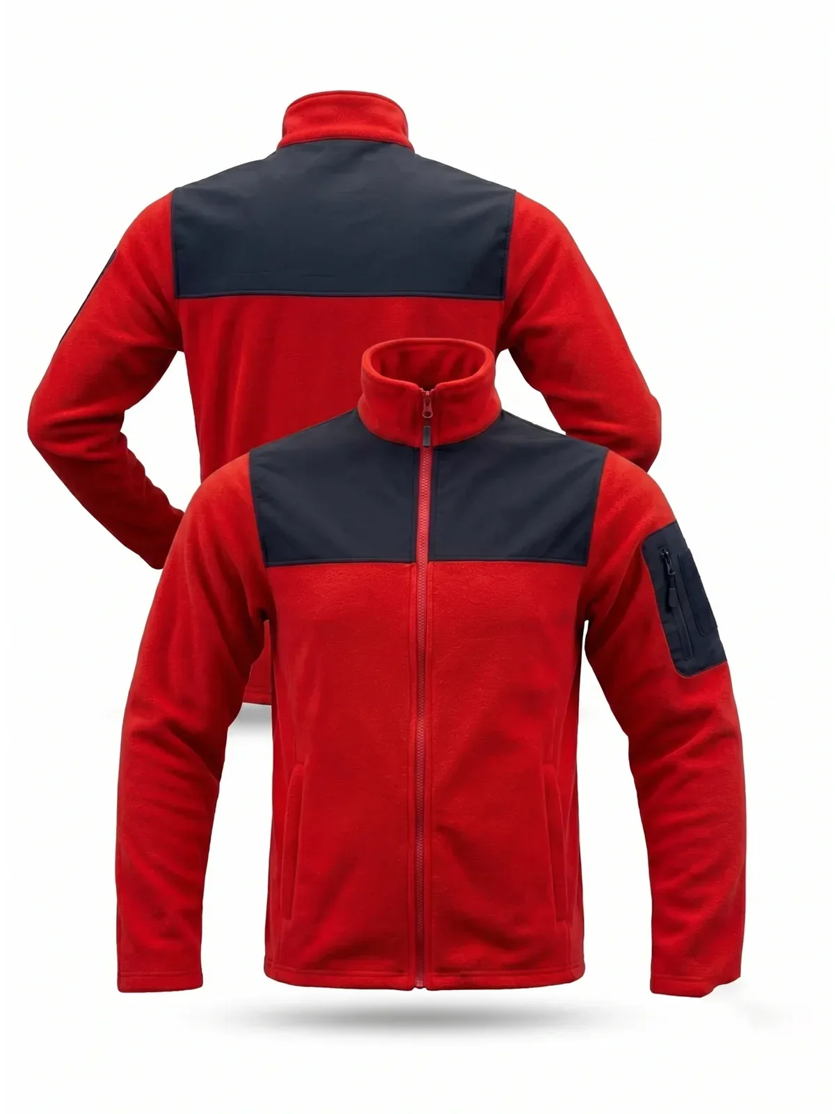 Softshell Robalı Polar Mont - Siyah Kırmızı · RM-İK-MC-15
