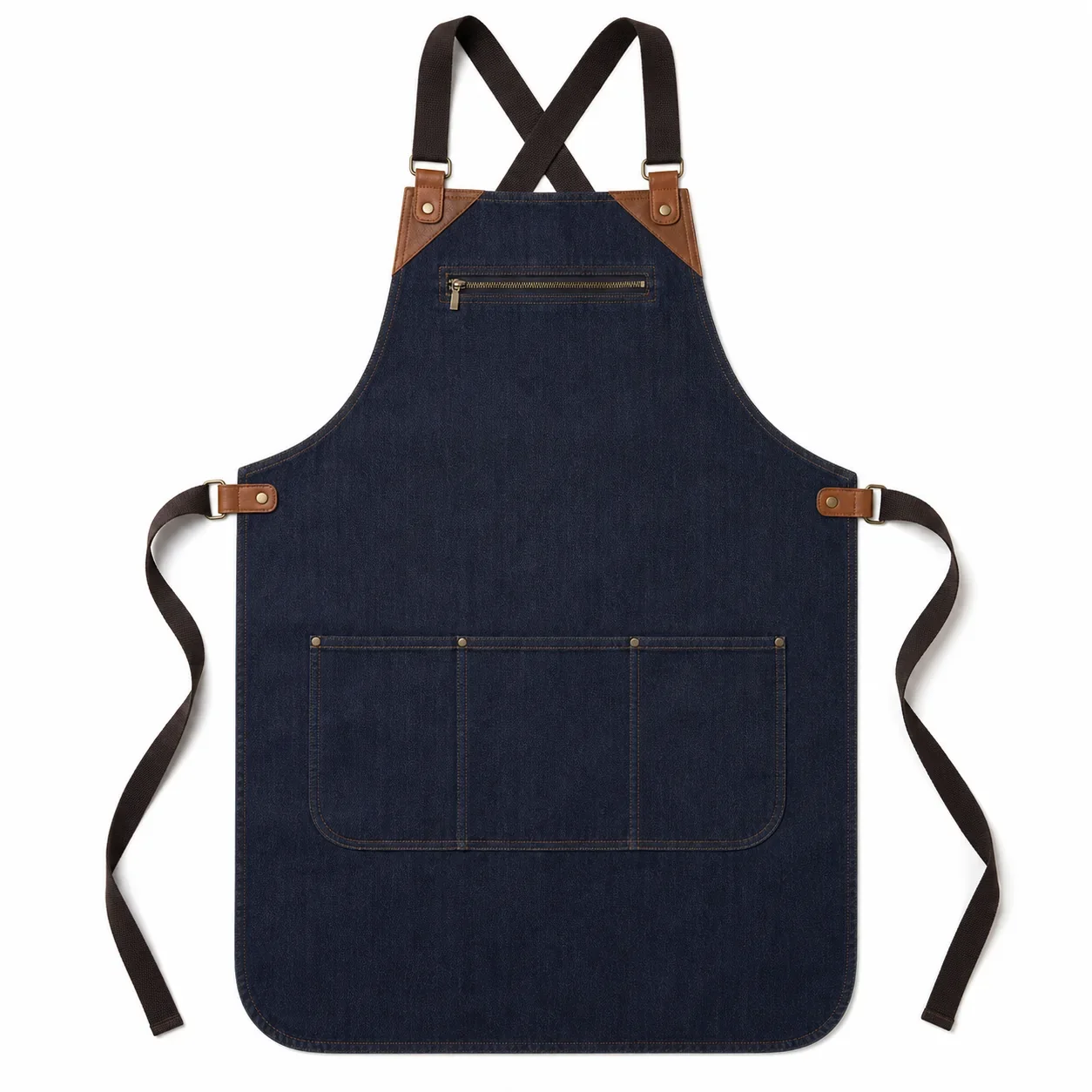 Lacivert Denim Çapraz Askılı Önlük - lacivert / denim · RM-İK-ON-17