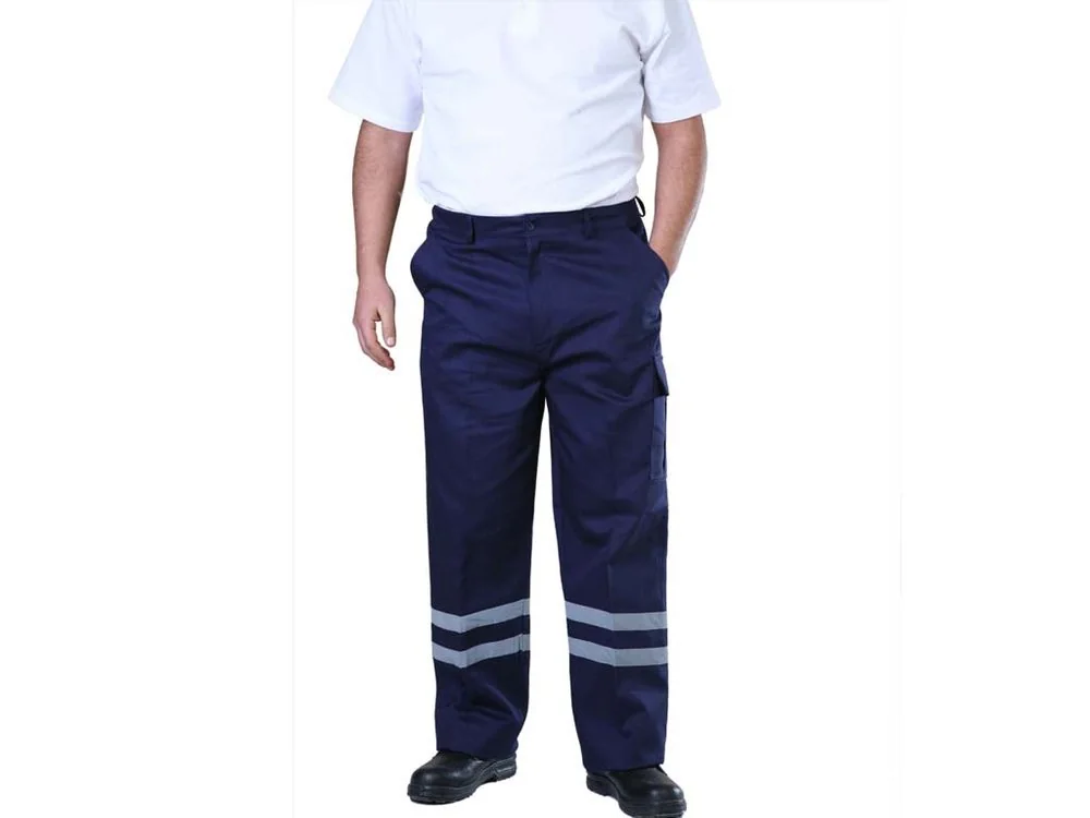 Lacivert Çift Bantlı Reflektörlü Pantolon · RM-İK-PG-379