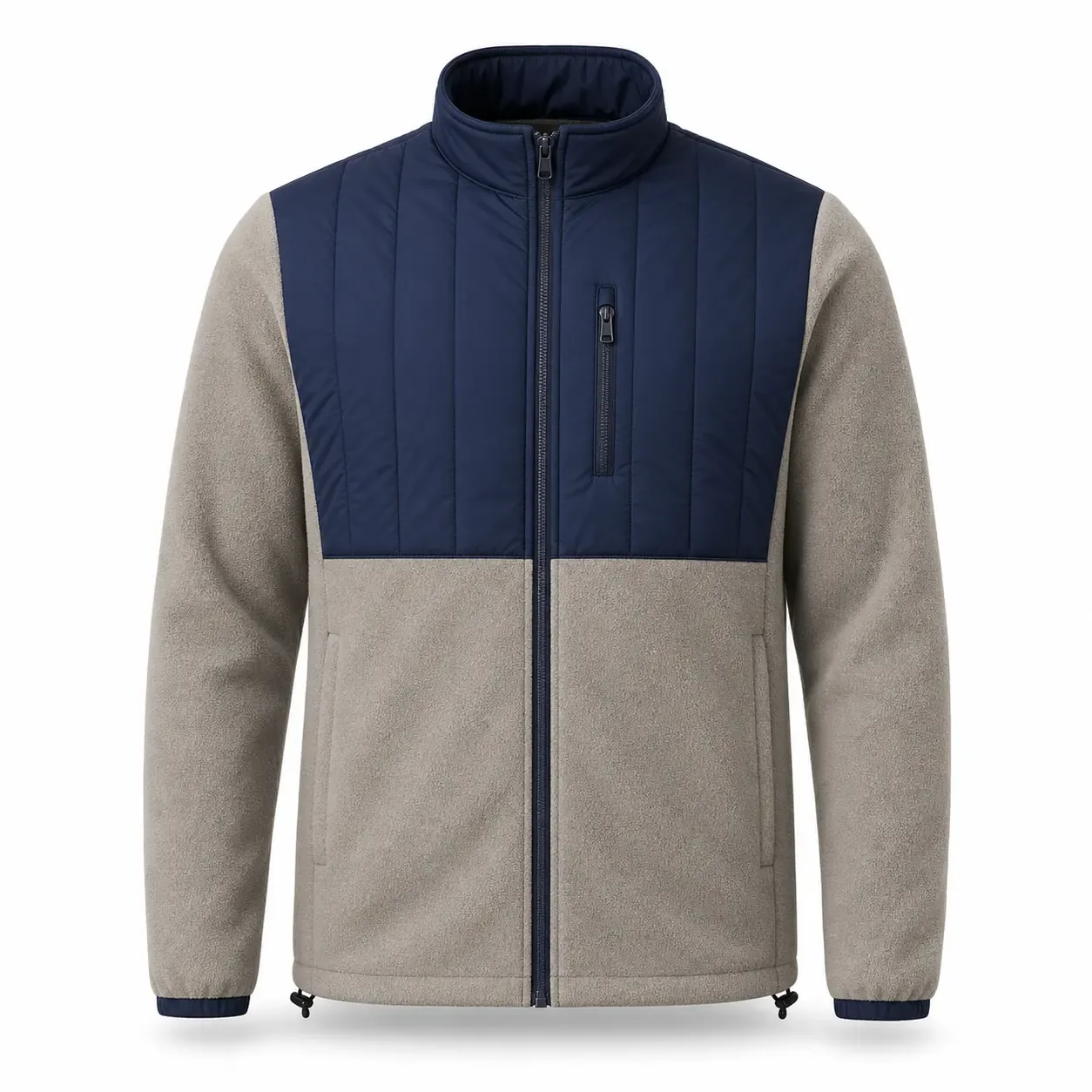 Taş Gri Lacivert Hibrit Polar Mont - lacivert / gri · RM-İK-PO-12