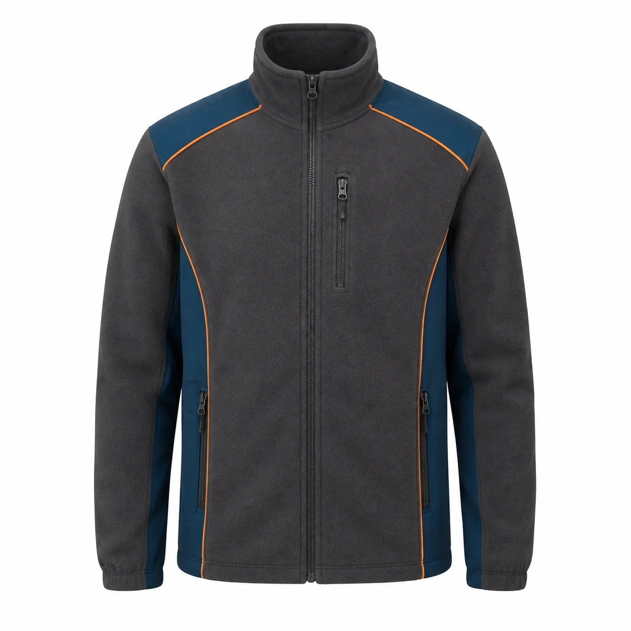 Grafit Petrol Tam Fermuarlı Polar Mont - grafit / petrol · RM-İK-PO-20