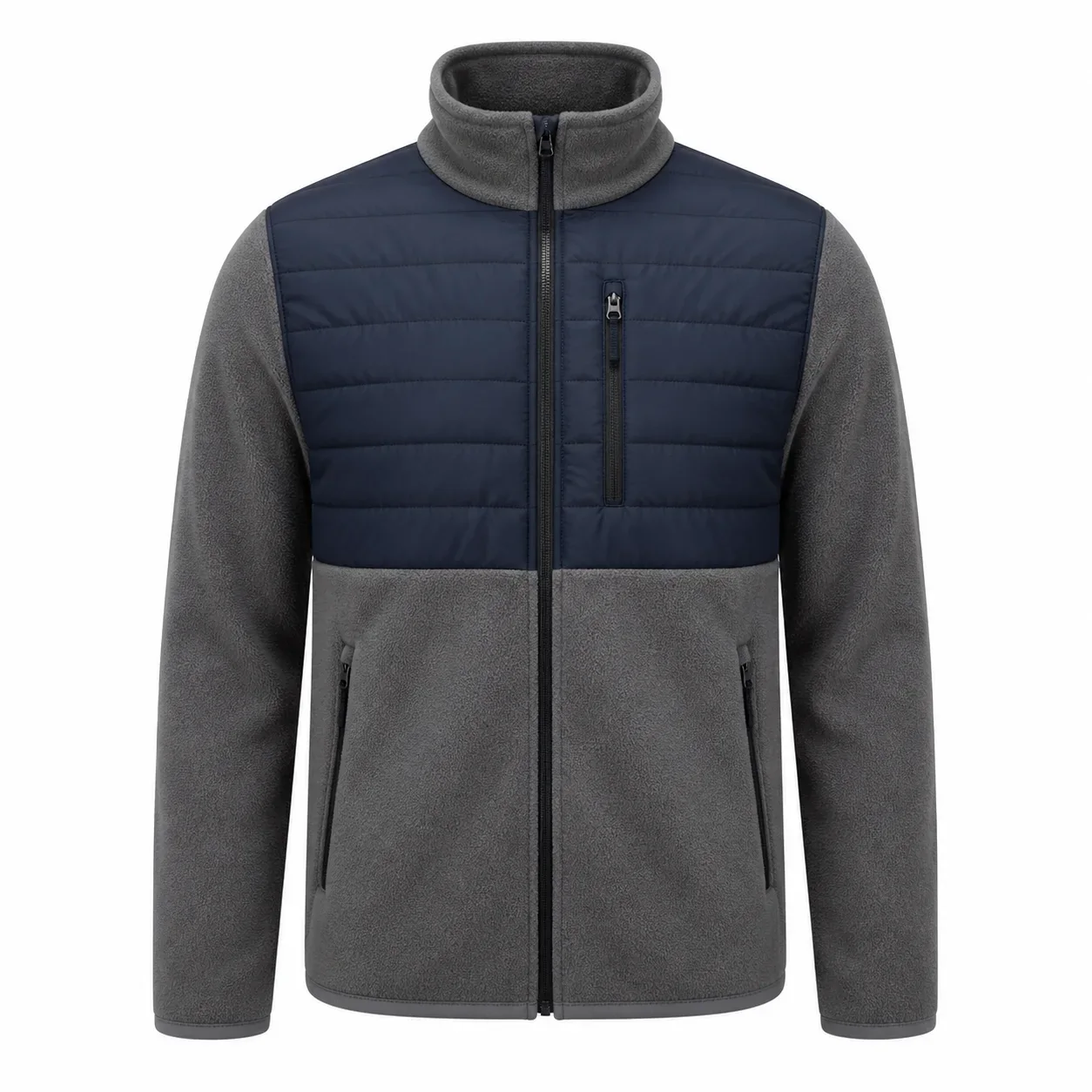 Taş Gri Lacivert Hibrit Polar Mont - lacivert / gri · RM-İK-PO-22