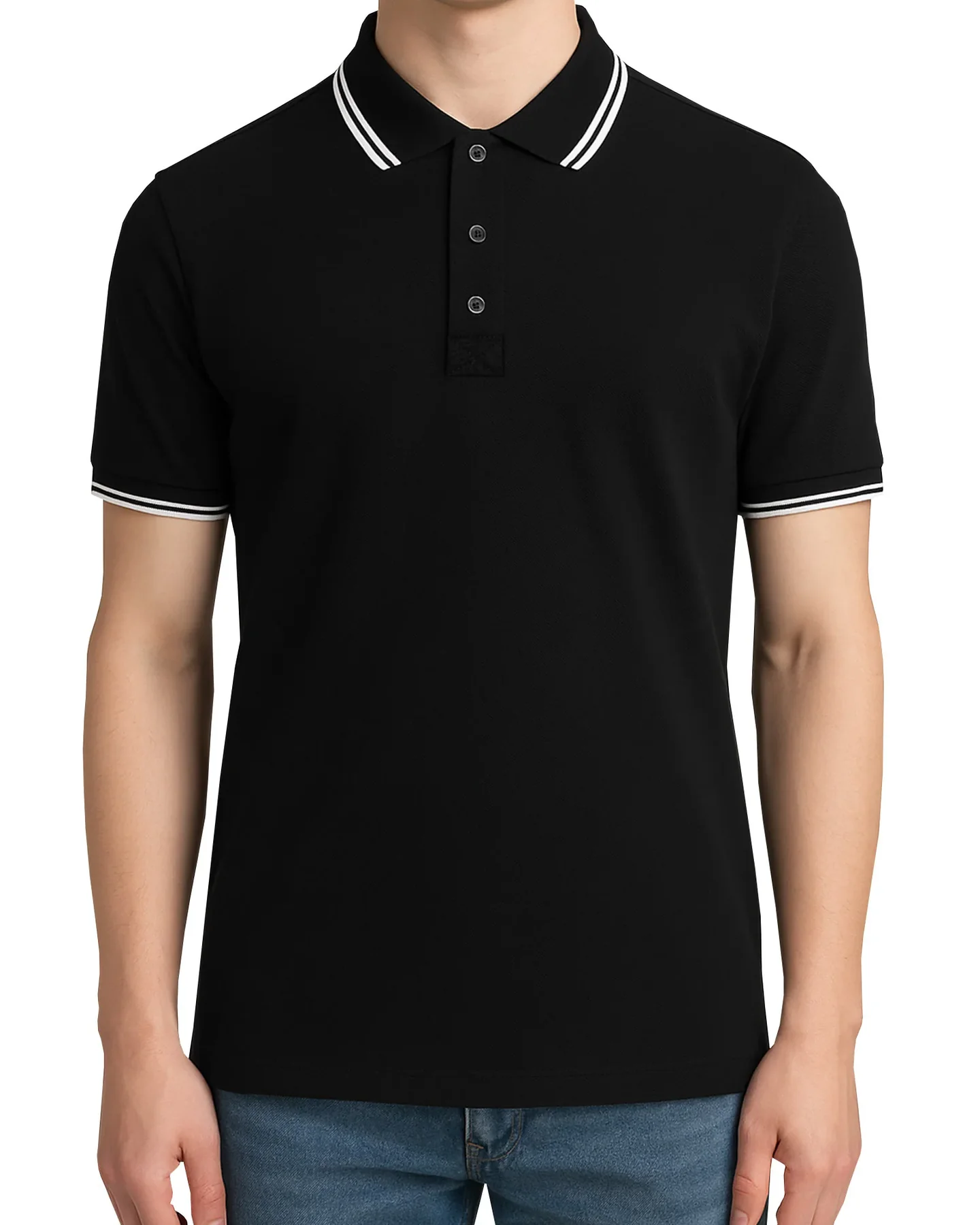 Premium Polo Yaka Tişört - Siyah · RM-İK-TPY-406