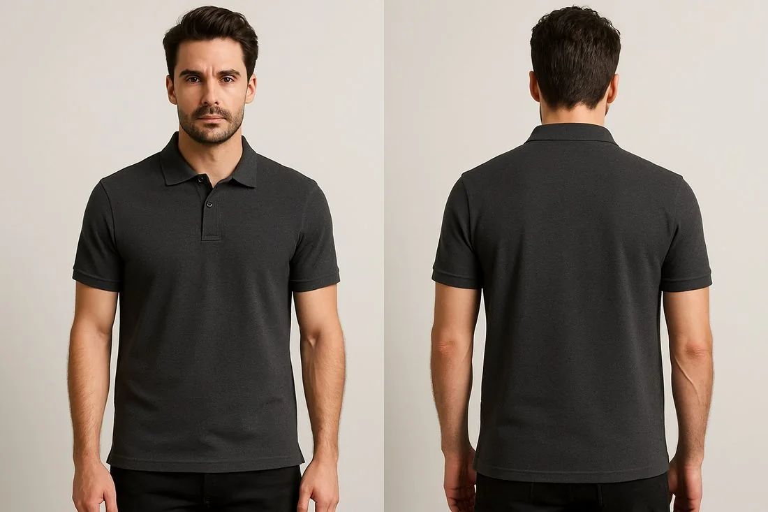 Antrasit Polo Yaka Tişört · RM-İK-TPY-420