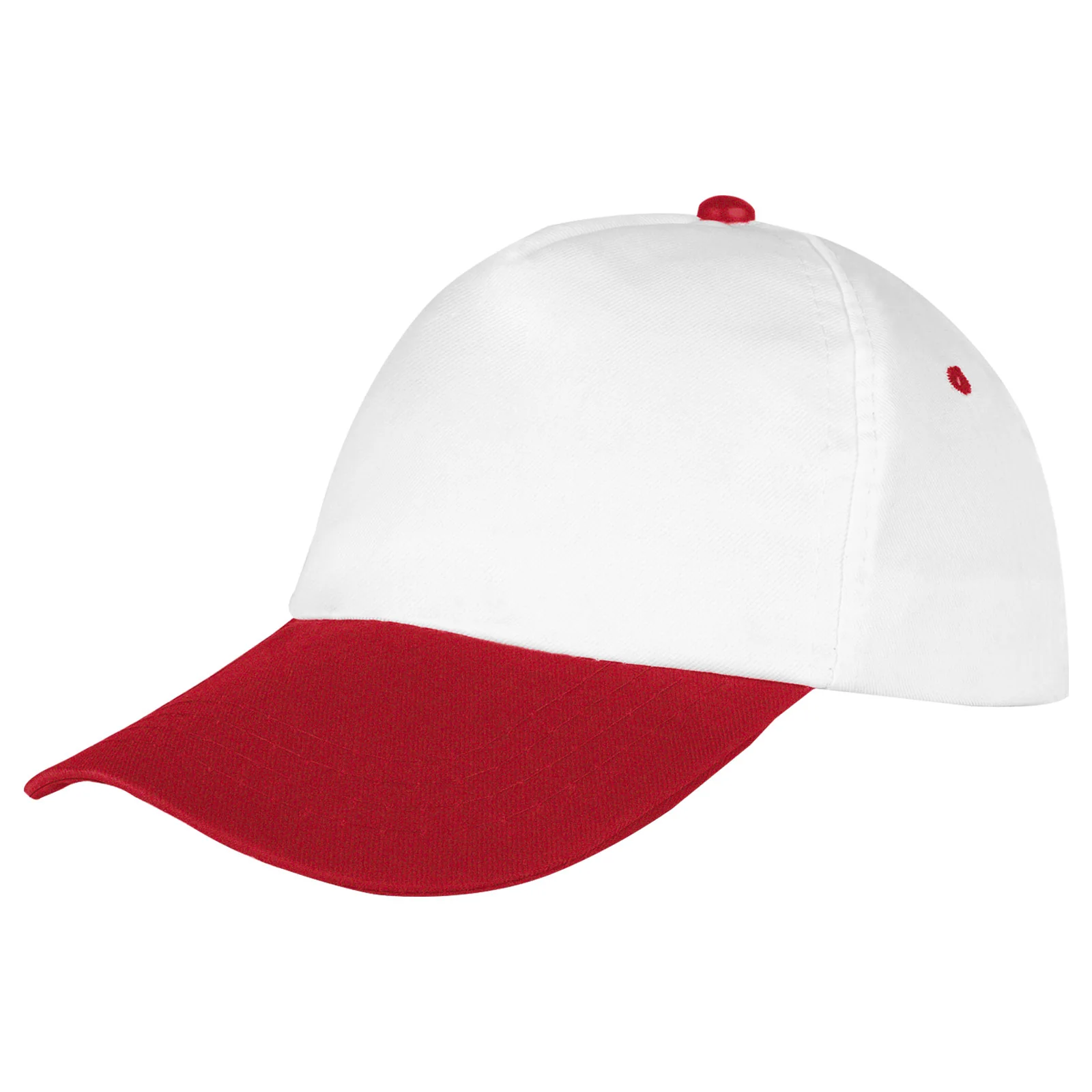 Polyester Şapka - Beyaz / Kırmızı · RM-İK-SB-46