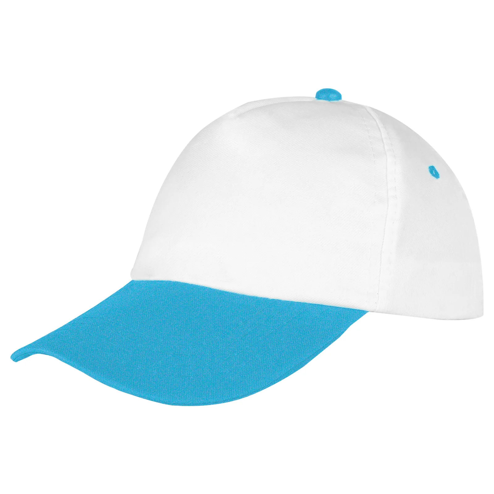 Polyester Şapka - Beyaz / Turkuaz · RM-İK-SB-47