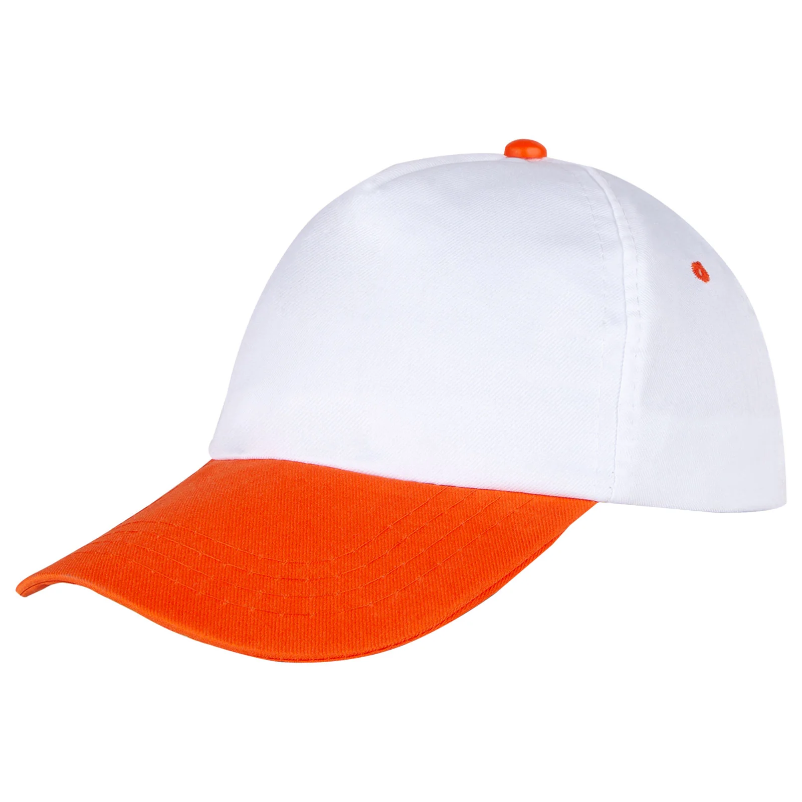 Polyester Şapka - Beyaz / Turuncu · RM-İK-SB-48