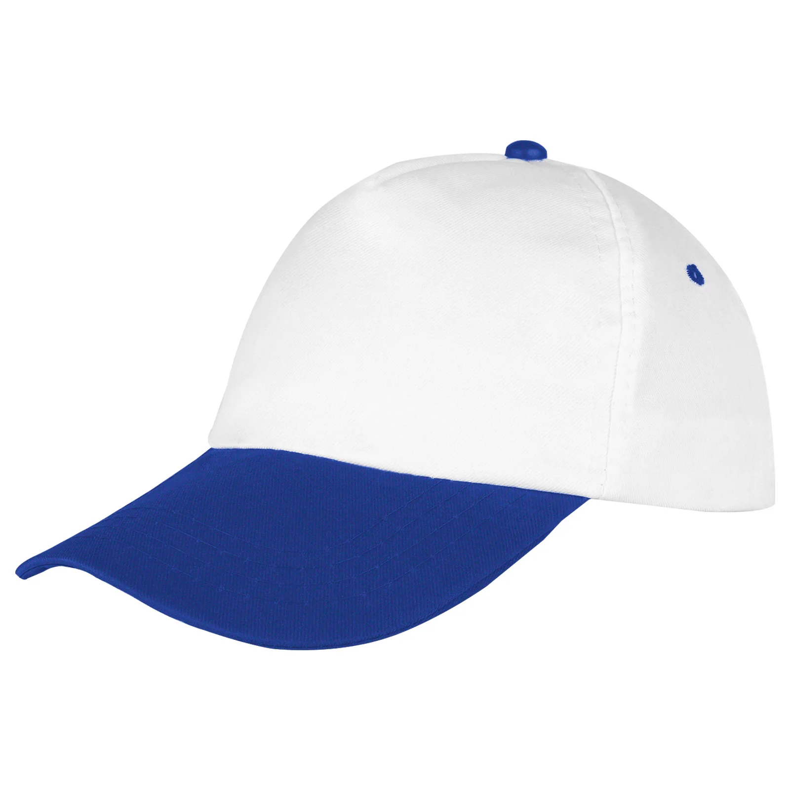 Polyester Şapka - Beyaz / Saks Mavi · RM-İK-SB-49