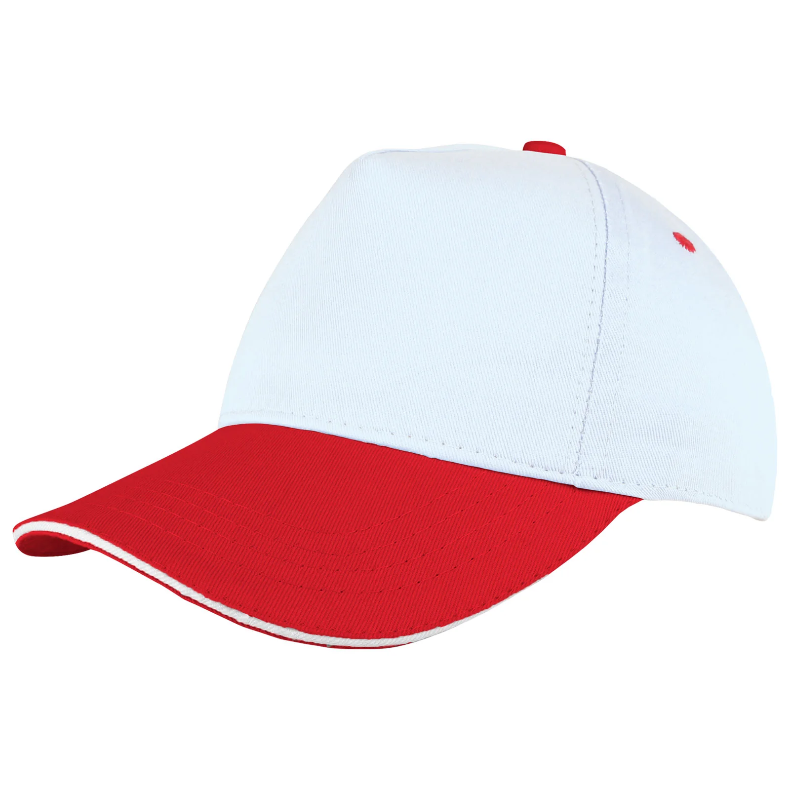 Sandwıch Siper Cotton Şapka - Beyaz / Kırmızı · RM-İK-SB-62