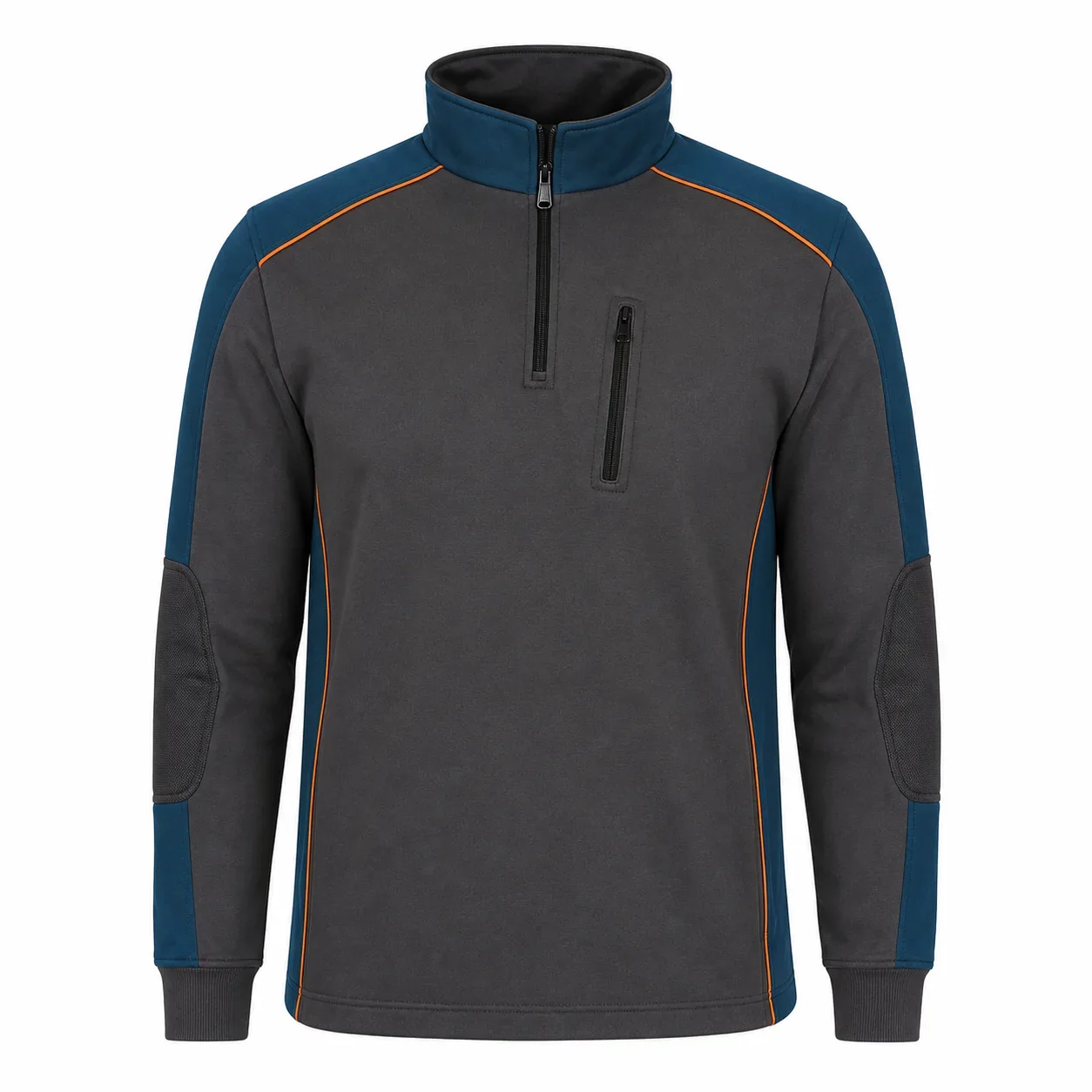 Grafit Petrol Yarım Fermuarlı Teknik Sweatshirt - Grafit · RM-İK-SW-19