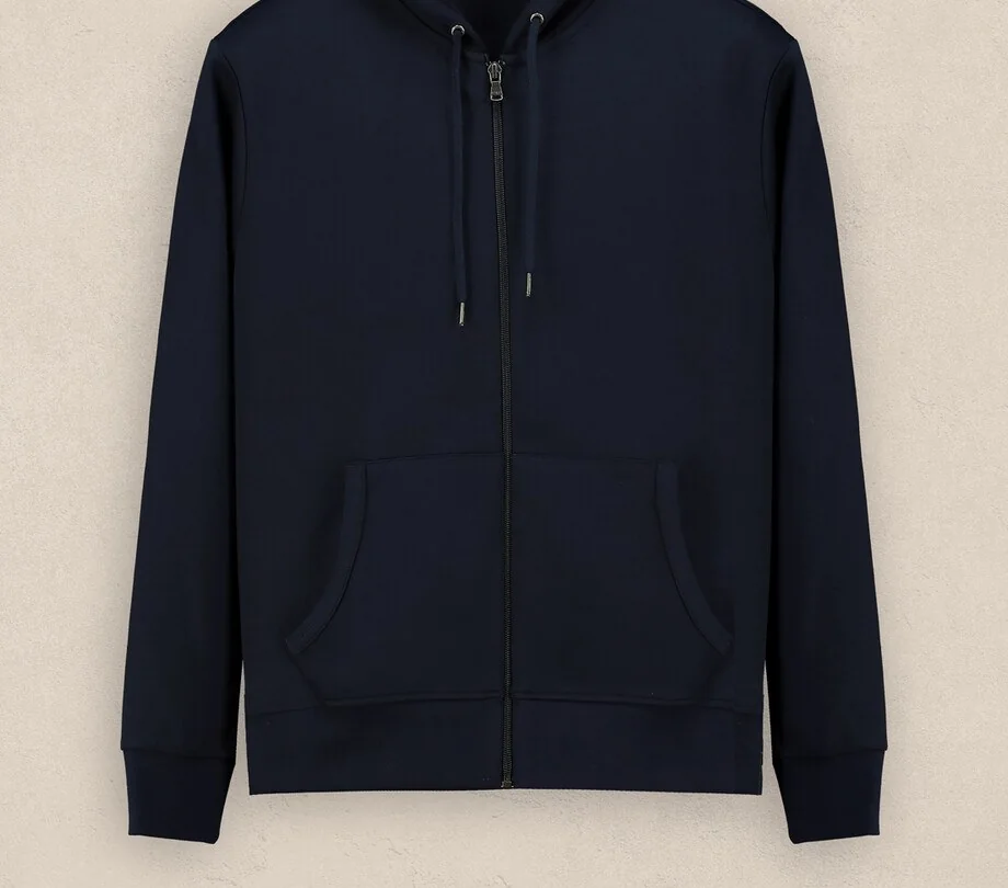 Lacivert Fermuarlı Kapüşonlu Sweatshirt · RM-İK-SW-38