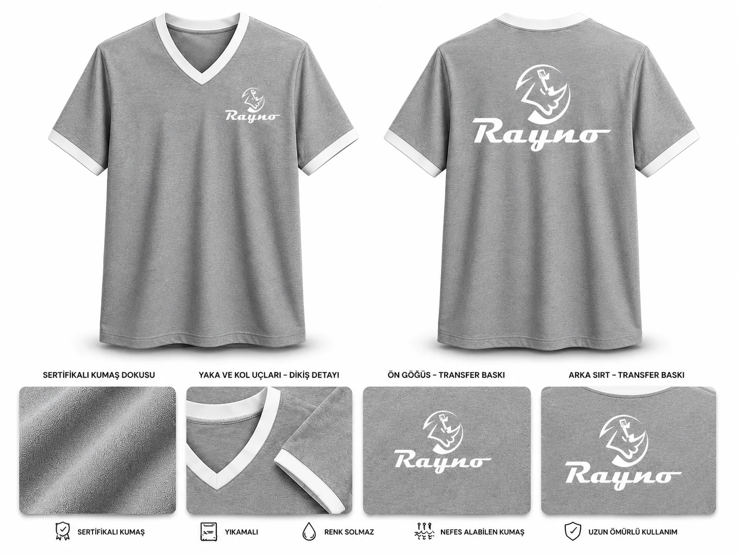 V Yaka Tshirt - RM-İK-TVY-316