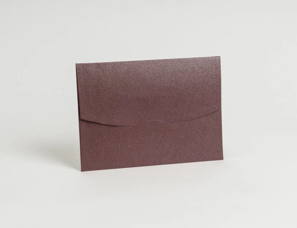 Davetiye zarfı 16x23 cm - Metalik Bordo · RM-M-ZF-104