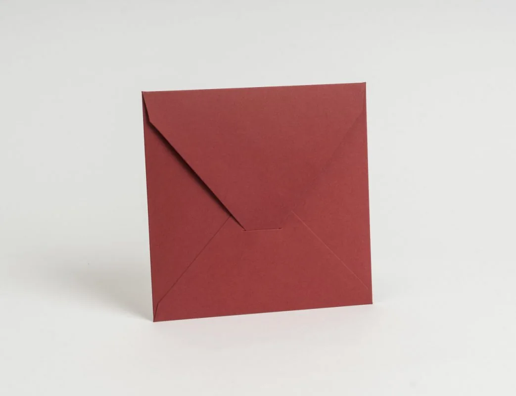 Davetiye zarfı 18x18 cm - Bordo · RM-M-ZF-246