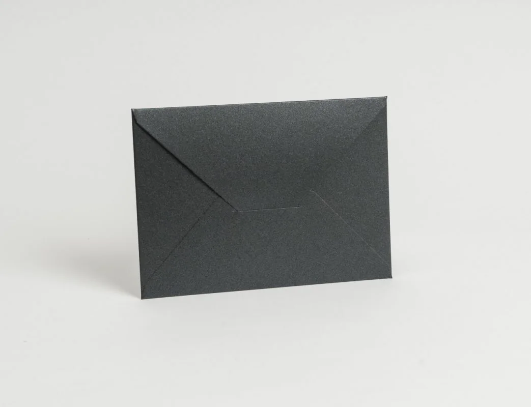 Davetiye zarfı 13x18 cm - Metalik Siyah · RM-M-ZF-60