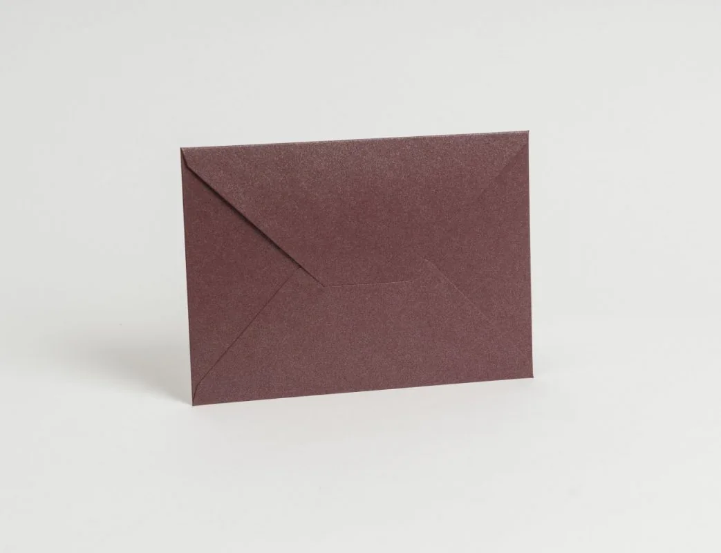 Davetiye zarfı 16x23 cm - Metalik Bordo · RM-M-ZF-65