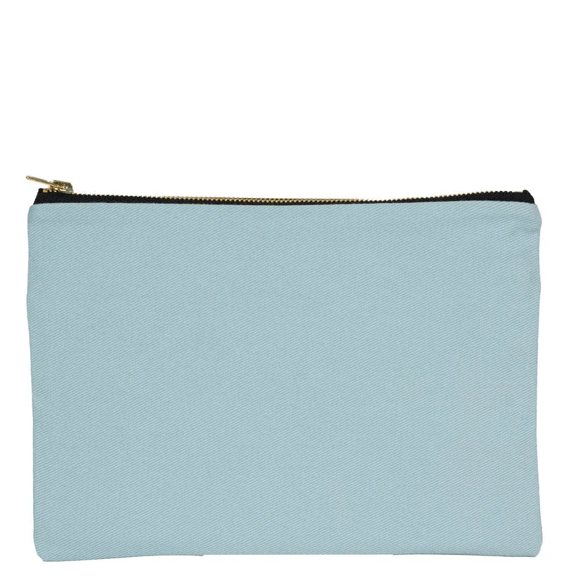 Prime Clutch - Metal Fermuar Çanta (25x18) Açık Mavi (turkuaz) · RM-P-CN-137