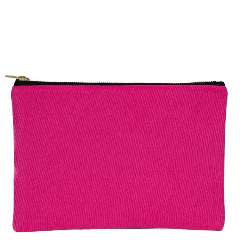 Prime Clutch - Metal Fermuar Çanta (25x18) Fuşya · RM-P-CN-138