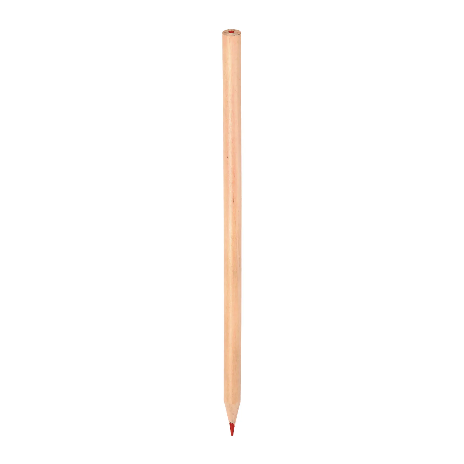 Yuvarlak Naturel Kurşun Kalem - Kırmızı · RM-P-KK-14