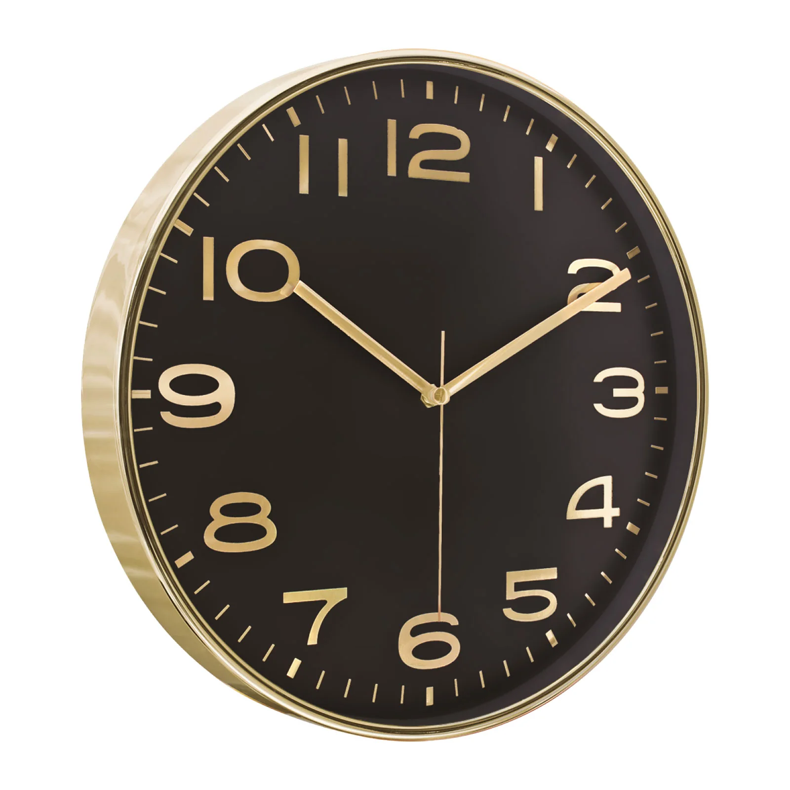 Metalize Çerçeve Duvar Saati 380 mm - Siyah / Altın · RM-P-SA-13