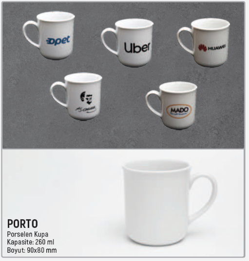 Porselen Kupa - PORTO