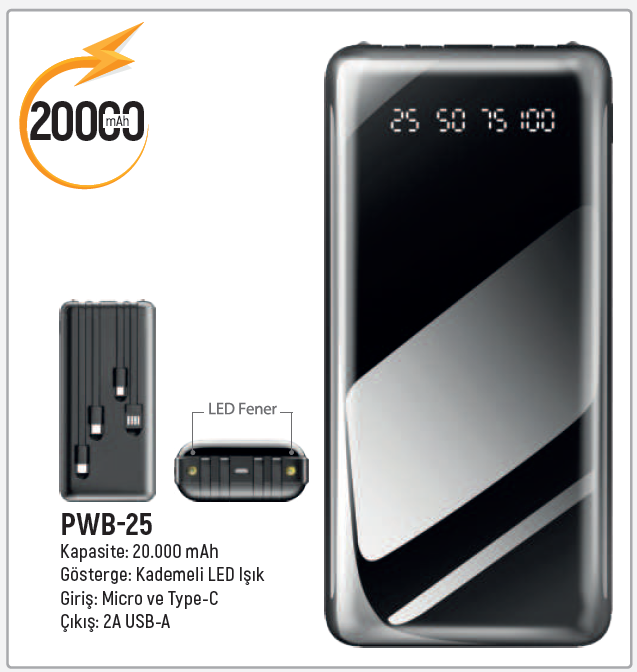 Powerbank - PWV-25