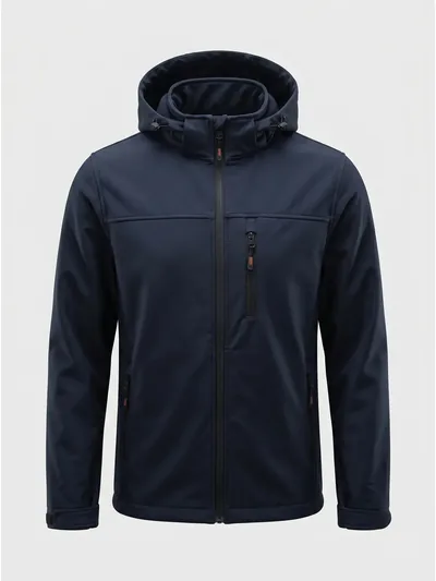 Kapüşonlu Softshell Mont - Lacivert · RM-İK-MC-11